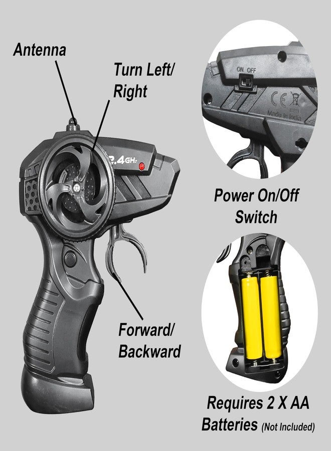 في جراسب سيارة سباق قابلة لإعادة الشحن من VGRASSP للأطفال مع جهاز تحكم عن بعد طويل المدى بتردد 2.4 جيجاهرتز - سيارة رياضية تعمل بالتحكم عن بعد بمقياس 1:16 (برتقالي) - Image 4